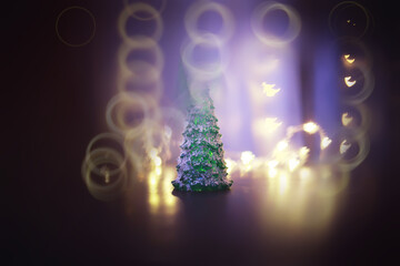 Blurred bokeh background. Abstract bokeh circles on background for layer overlay.