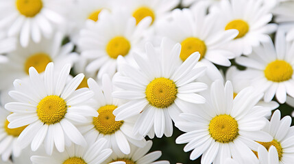 Obraz premium white and yellow daisies.