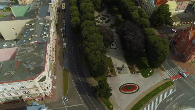 Park Sienkiewicza Slupsk Centrum Aerial View Poland