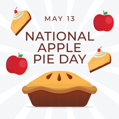 vector graphic of National Apple Pie Day ideal for National Apple Pie Day celebration.