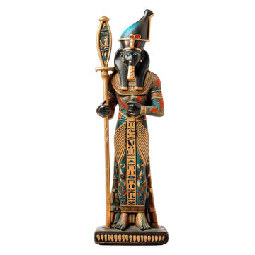 Ptah Egypt Art object isolated on transparent png.