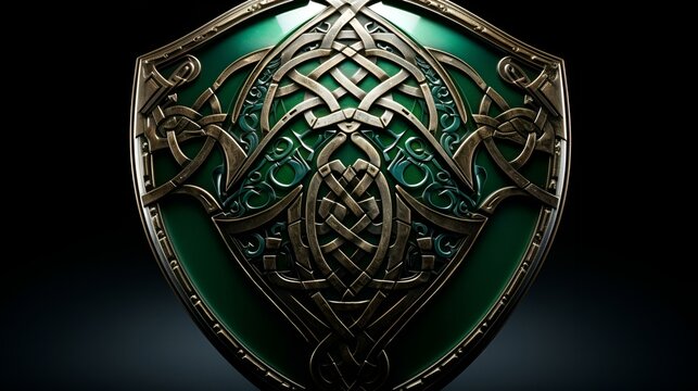 Medieval Shield Ornate Shield with Coat ofms ..
