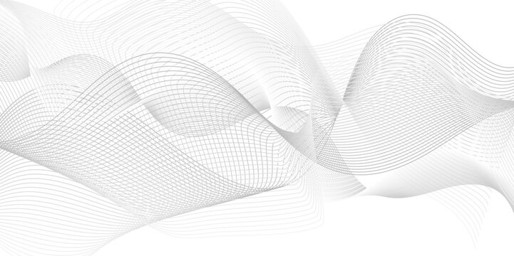 	
Abstract white digital blend wave lines and technology background. Modern white flowing wave lines and glowing moving lines. Futuristic technology and sound wave lines background.