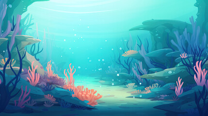 Fototapeta na wymiar underwater scene of coral.