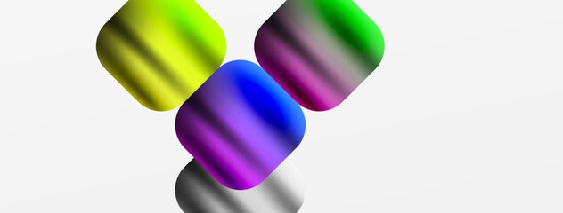 A vibrant display of colorfulness with balloons in shades of magenta, violet, and electric blue on a white background. The symmetrical pattern creates a fashionable accessory