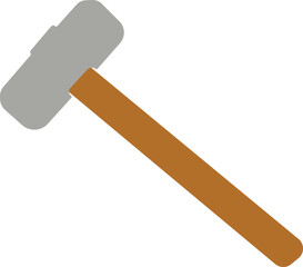 A hammer vector is a versatile tool with a handle and weighted head, ideal for driving nails or breaking objects with precision and force.