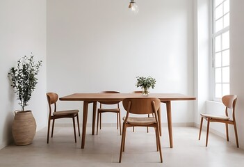 Frame mockup, ISO A paper size. Living room wall poster mockup. Interior mockup with house background. Modern interior design. 3D render