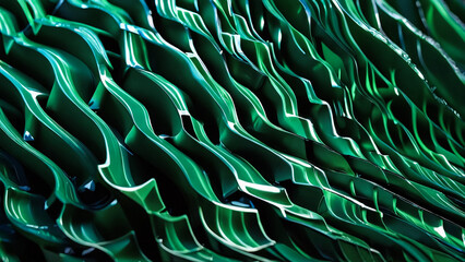 Obraz premium Beautiful green turquoise background. 3d illustration, 3d rendering.