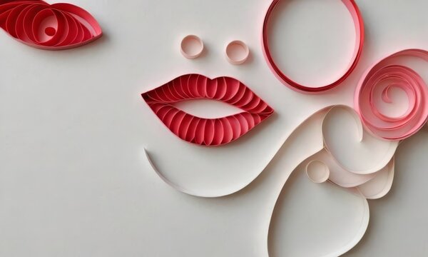 lips clipart art style background