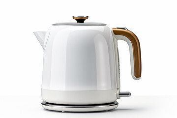 Kettle isolated on a white background. 3d render illustration.