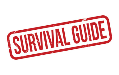 Fototapeta premium Survival Guide Rubber Stamp Seal Vector