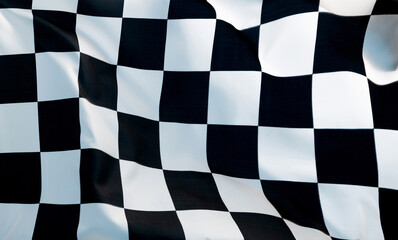 Obraz premium Close up of checkered flag background