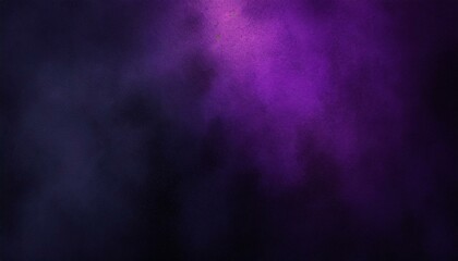 Haunting Hues: Grainy Gradient with Dark Purple and Black Violet Noise Texture - obrazy, fototapety, plakaty