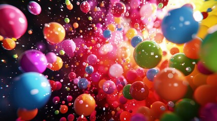 Obraz na płótnie Canvas Colorful full balloon background.