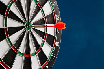 Dart hitting on center target