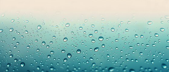 Water droplets on glass. Colorful wall Water drops.
