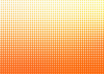 ハーフトーンとオレンジ色のグラデーションの背景壁紙素材 - obrazy, fototapety, plakaty