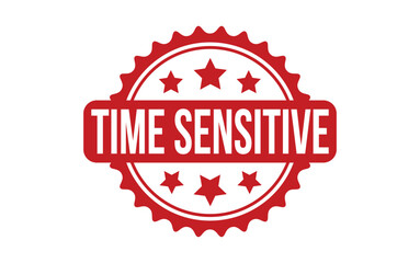 Time Sensitive Rubber Stamp Seal Vector