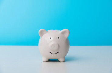 Piggy bank on the table