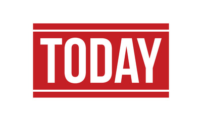 Today Rubber Stamp Seal Vector