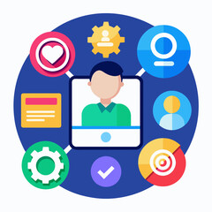 an icon representing digital User activation. 