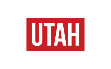 Utah Rubber Stamp Seal Vector