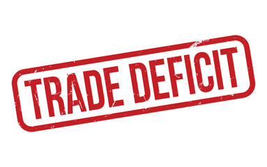 Trade Deficit Rubber Stamp Seal Vector