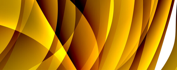 A closeup shot of a yellow and orange abstract background resembling waves, showcasing a pattern influenced by tints and shades of petals on a flowering plant