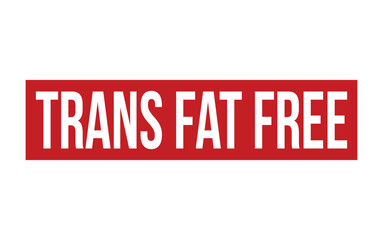 Trans Fat Free Rubber Stamp Seal Vector