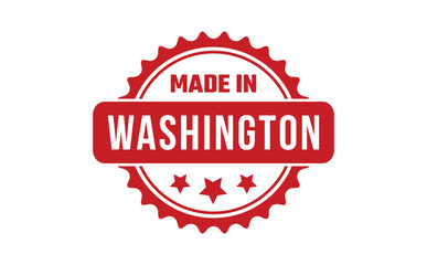 Made In Washington Rubber Stamp