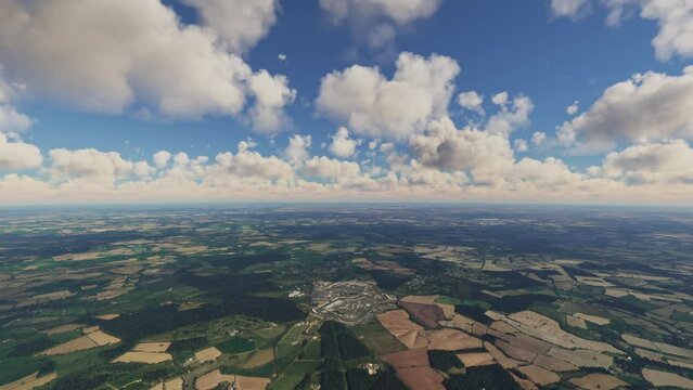 Aerial view of Silverstone Circuit in Towcester. United Kingdom