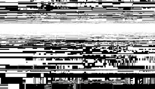 Abstract glitch overlay with a transparent background. Png overlay background