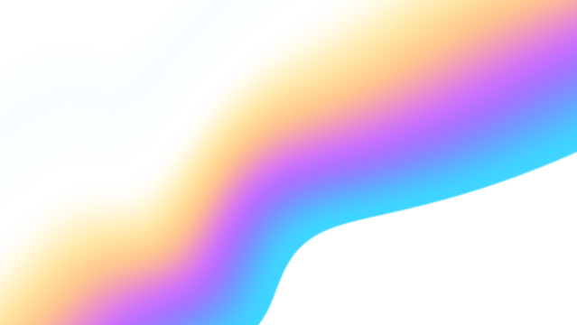 Blurred transparent gradient background. Elegant rainbow colours wavy line on Transparent png overlay background