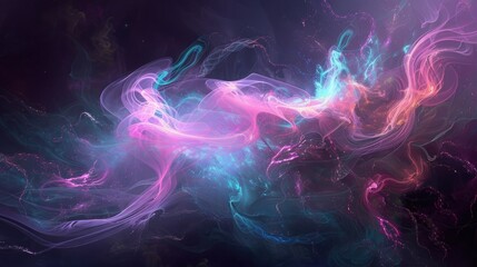 Scary images, Neon color smoke scary wallpaper, colorful smoke wavy wallpaper, smoke scary background, - obrazy, fototapety, plakaty