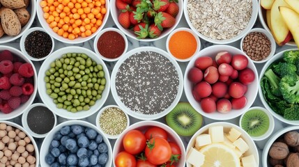 Diverse Selection of Superfoods and Grains