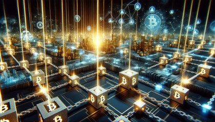 Bitcoin proof of work concept or POW, invest with work and you will get returns. Mining BTC, blockchain node, digital currency