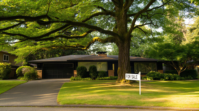  a beautiful Asian Style mid century single family home with mature trees in a upper scale neighborhood with professional looking a real estate agent