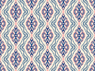 backgroundIkat Flower Pattern Ethnic Geometric native tribal boho motif aztec textile fabric carpet mandalas African