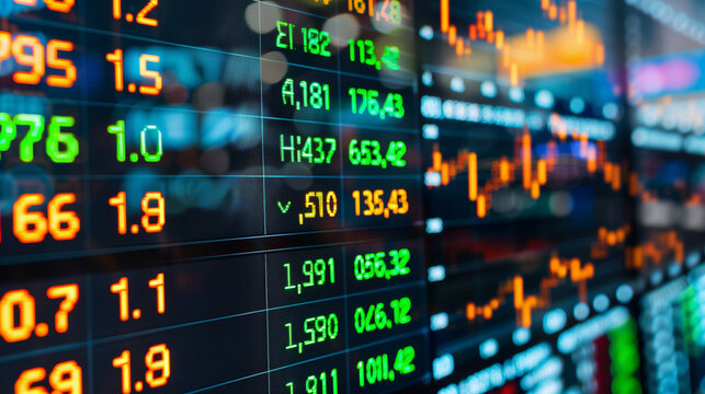 Digital Display Illuminates Market Trends with Real-Time Data Visualization