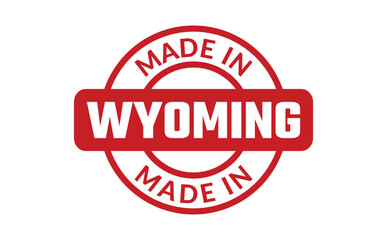 Made In Wyoming Rubber Stamp