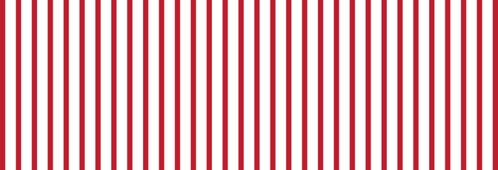 Red striped seamless background. Vector illustration. Red strips on a white background. 