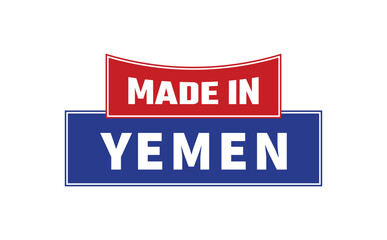 Made In Yemen Seal Vector