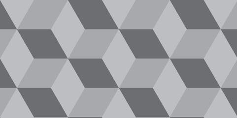 Obraz na płótnie Canvas Minimal geometric rectangle technology black and gray background from cubes and lines. Geometric seamless pattern cube. Cubes mosaic shape vector design.