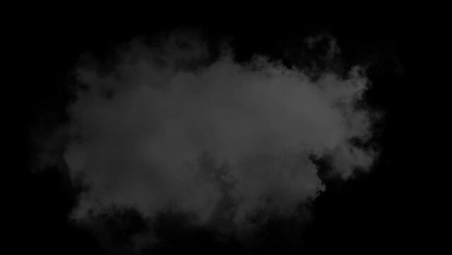 storm clouds animation with transparent background
