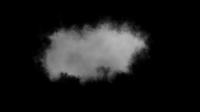 waving dark weather cloud animation 