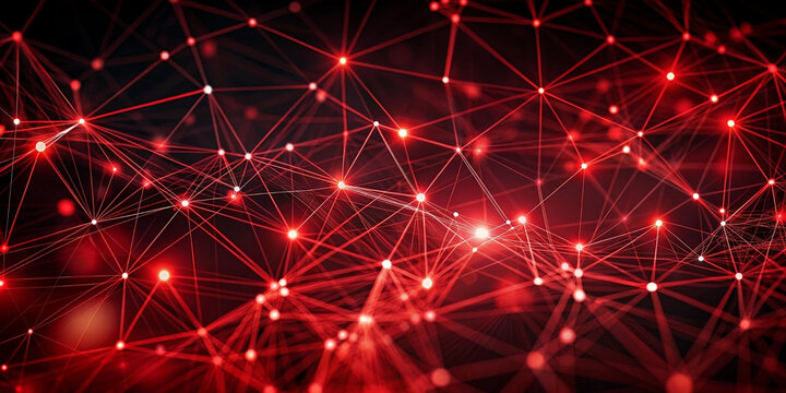 abstract dark red and bold black virtual network technology background