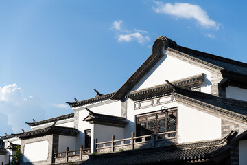 Buildings with traditional Chinese architectural style