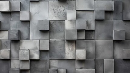Bold square blocks in varying shades of gray