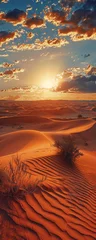 Gordijnen Desert Towel, dry texture, a towel that embodies the vastness of arid deserts © Jammy