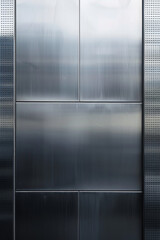 Silver shiny metal panel surface for background